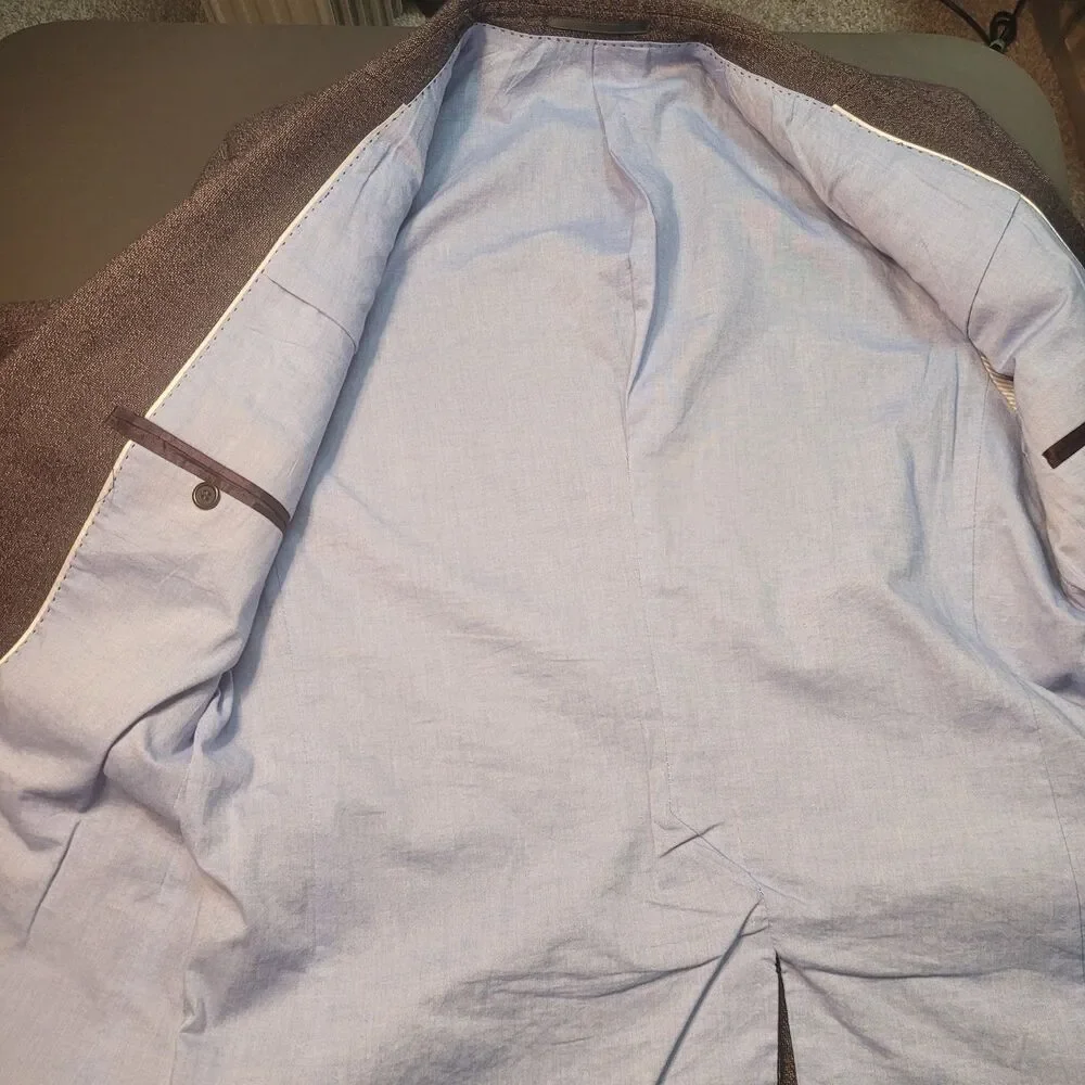 H&M Brown Textured Sport Coat Blazer